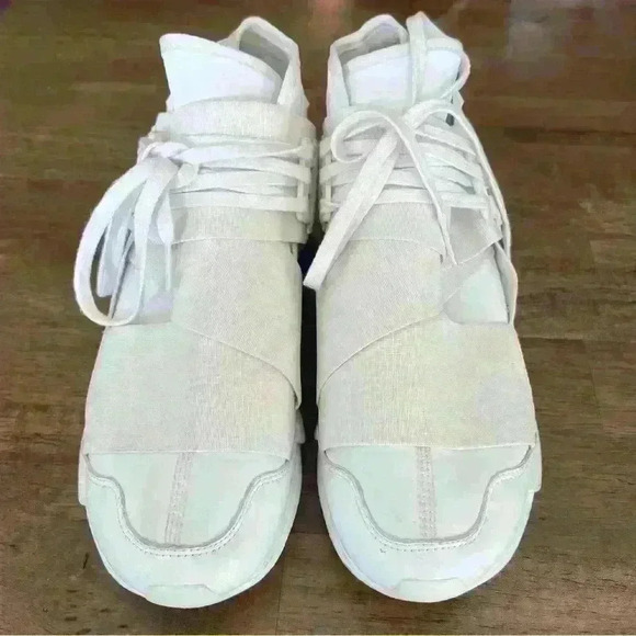 Adidas Y-3 Qasa High Triple White Size 6.5 - Picture 1 of 12